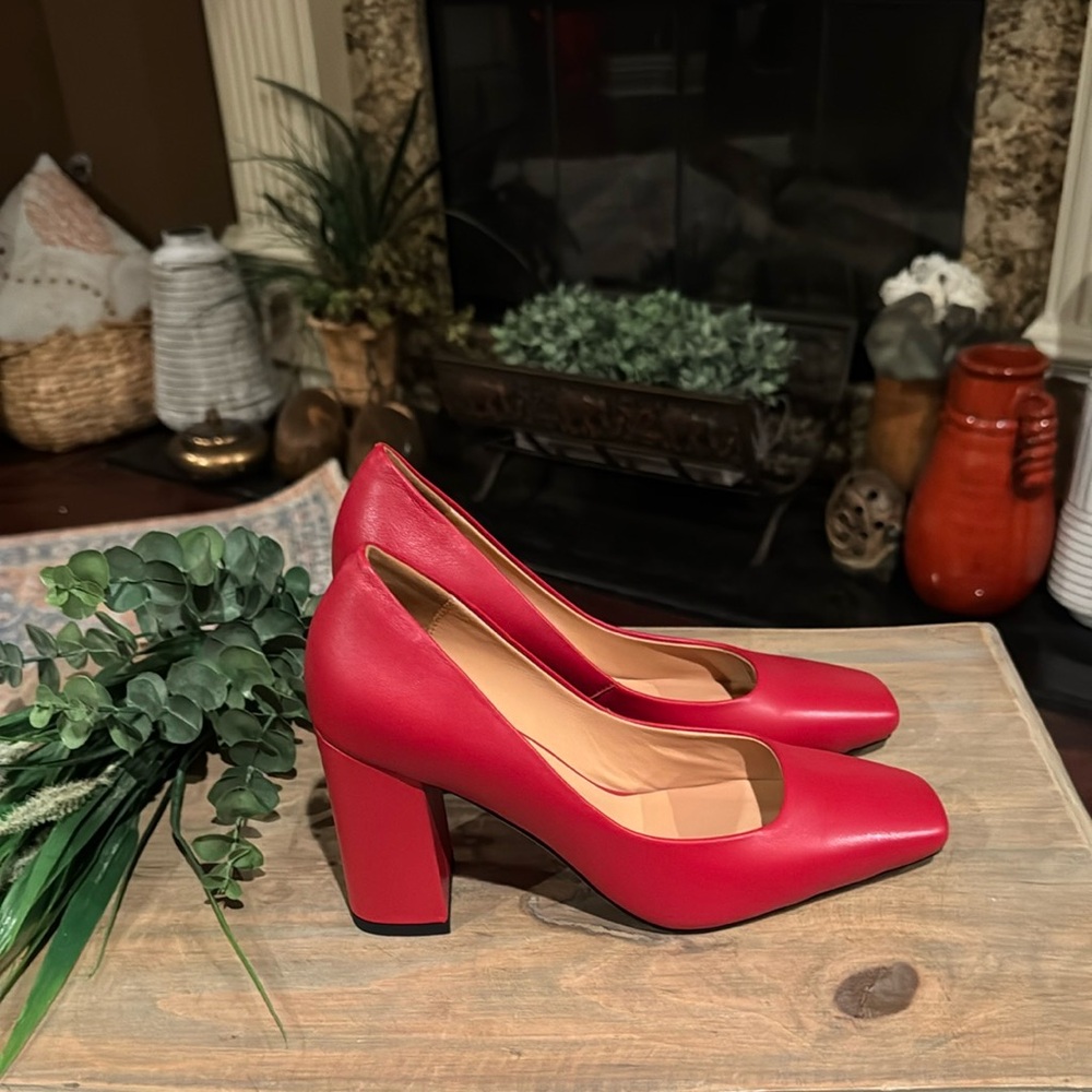 Fogeena Square Toed Heels